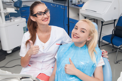 dentist and patient